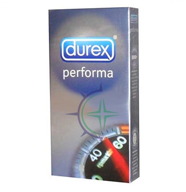 Durex Linea Performa Ritardante Forma Classica Confezione con 6 Profilattici