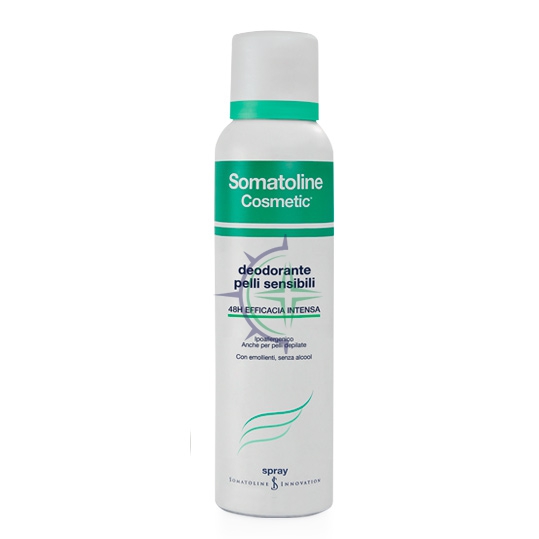 Somatoline Cosmetic Linea Deodorante Pelli Sensibili Depilate Spray 150 ml